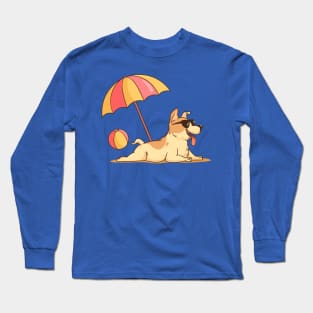 Pool Dog Party Long Sleeve T-Shirt